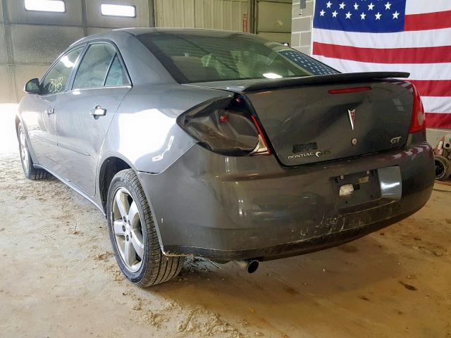 1G2ZH57N784108719 - 2008 PONTIAC G6 GT GRAY photo 3