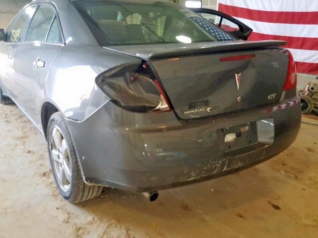 1G2ZH57N784108719 - 2008 PONTIAC G6 GT GRAY photo 9