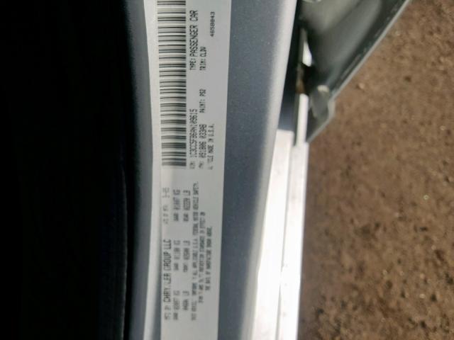 1C3CC5FB6AN109615 - 2010 CHRYSLER SEBRING LI SILVER photo 10