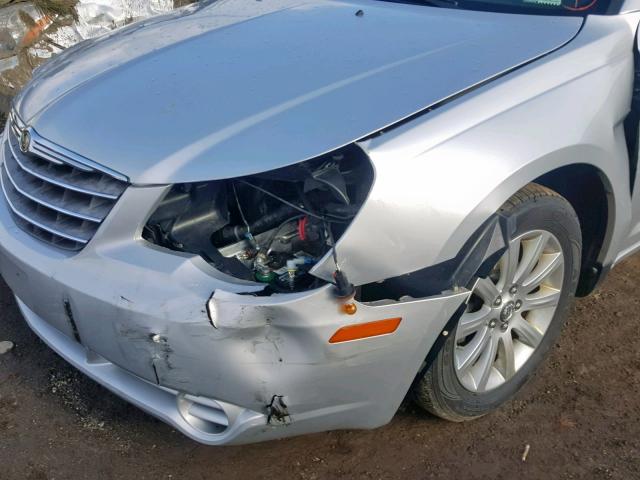 1C3CC5FB6AN109615 - 2010 CHRYSLER SEBRING LI SILVER photo 9