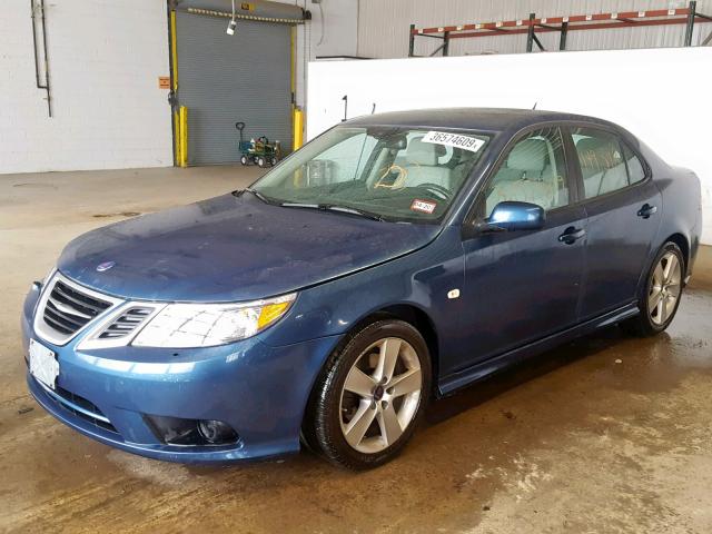 YS3FB49Y291020416 - 2009 SAAB 9-3 2.0T BLUE photo 2