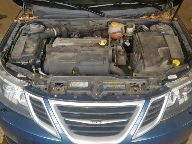 YS3FB49Y291020416 - 2009 SAAB 9-3 2.0T BLUE photo 7