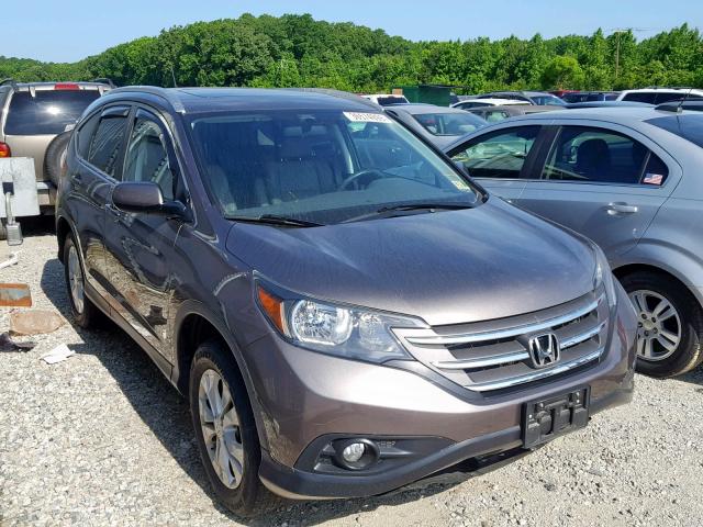 5J6RM4H7XDL080054 - 2013 HONDA CR-V EXL GRAY photo 1