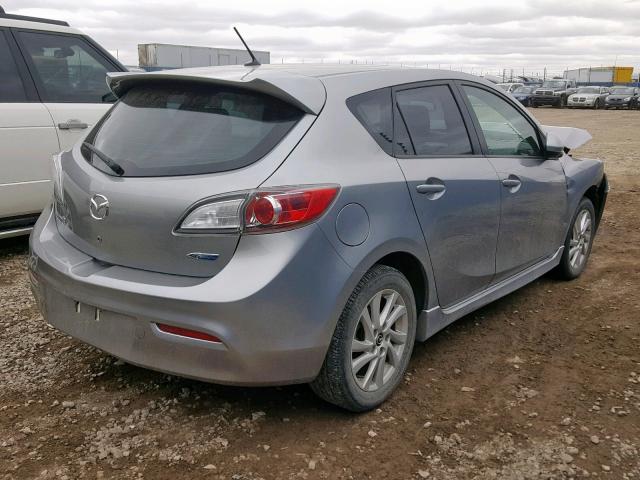 JM1BL1L72D1840375 - 2013 MAZDA 3 I SILVER photo 4