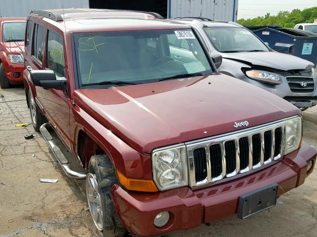1J8HG48P97C654293 - 2007 JEEP COMMANDER BURGUNDY photo 1