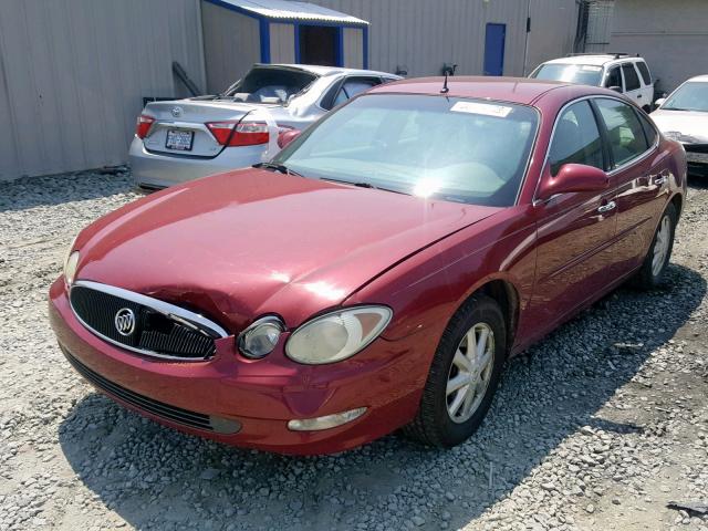 2G4WD532851278953 - 2005 BUICK LACROSSE C RED photo 2