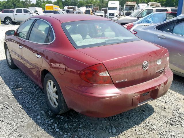 2G4WD532851278953 - 2005 BUICK LACROSSE C RED photo 3