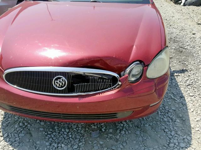 2G4WD532851278953 - 2005 BUICK LACROSSE C RED photo 9