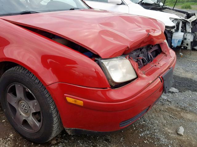 3VWRK69M43M047024 - 2003 VOLKSWAGEN JETTA GL RED photo 9