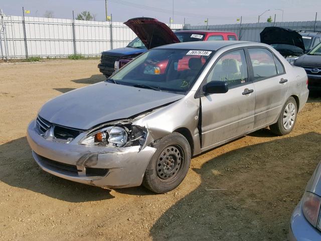 JA3AJ26E86U606033 - 2006 MITSUBISHI LANCER ES SILVER photo 2