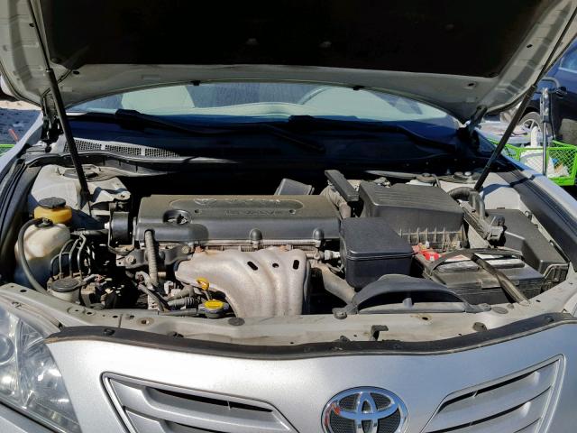 4T1BE46K27U513176 - 2007 TOYOTA CAMRY NEW SILVER photo 7