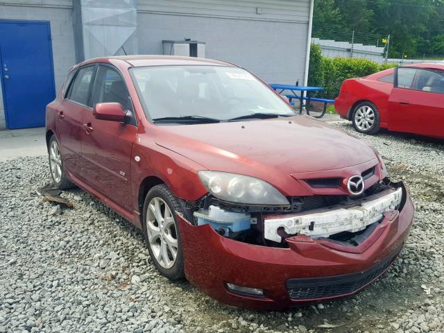 JM1BK343881166491 - 2008 MAZDA 3 HATCHBAC RED photo 1