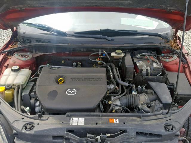 JM1BK343881166491 - 2008 MAZDA 3 HATCHBAC RED photo 7