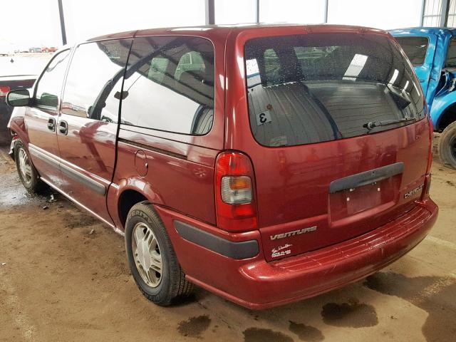 1GNDX03E43D279011 - 2003 CHEVROLET VENTURE RED photo 3