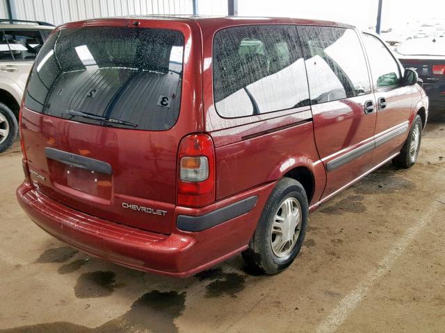 1GNDX03E43D279011 - 2003 CHEVROLET VENTURE RED photo 4