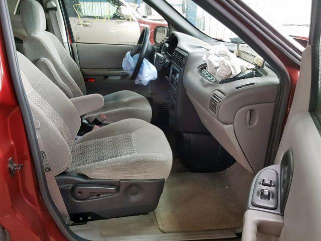 1GNDX03E43D279011 - 2003 CHEVROLET VENTURE RED photo 5