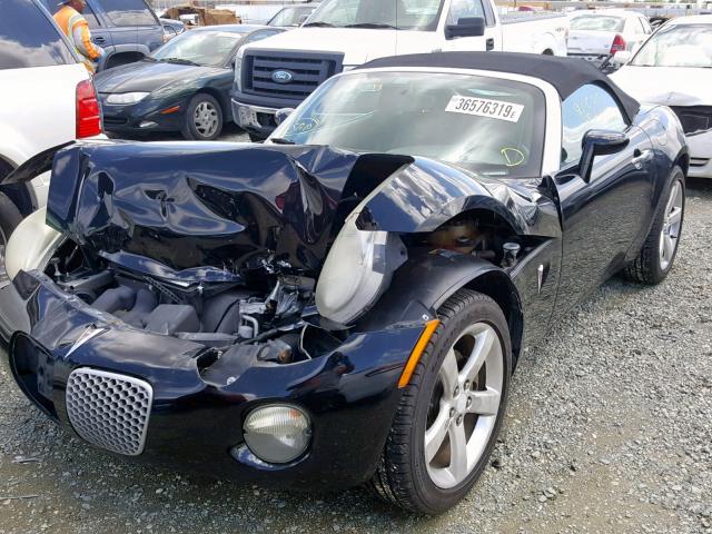 1G2MB35B17Y137276 - 2007 PONTIAC SOLSTICE BLACK photo 2