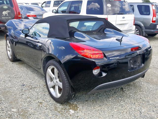 1G2MB35B17Y137276 - 2007 PONTIAC SOLSTICE BLACK photo 3