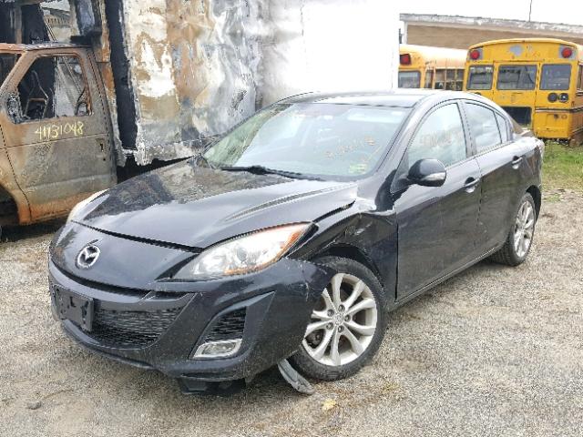 JM1BL1S66A1133199 - 2010 MAZDA 3 S BLACK photo 2