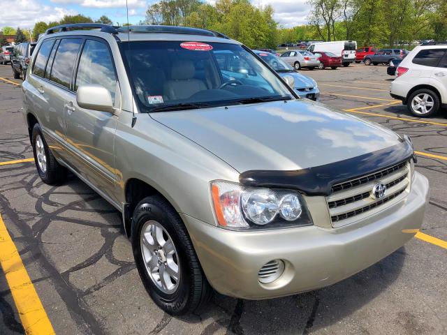 JTEGF21A730100466 - 2003 TOYOTA HIGHLANDER BEIGE photo 1