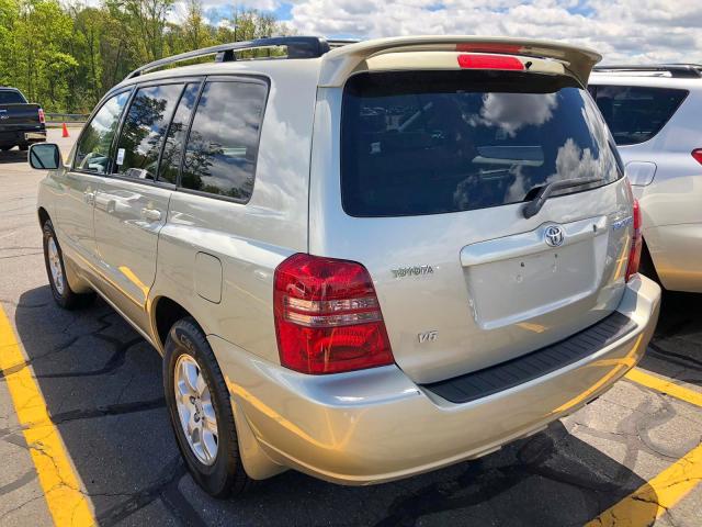 JTEGF21A730100466 - 2003 TOYOTA HIGHLANDER BEIGE photo 3