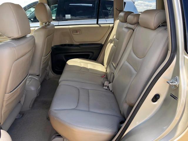 JTEGF21A730100466 - 2003 TOYOTA HIGHLANDER BEIGE photo 6