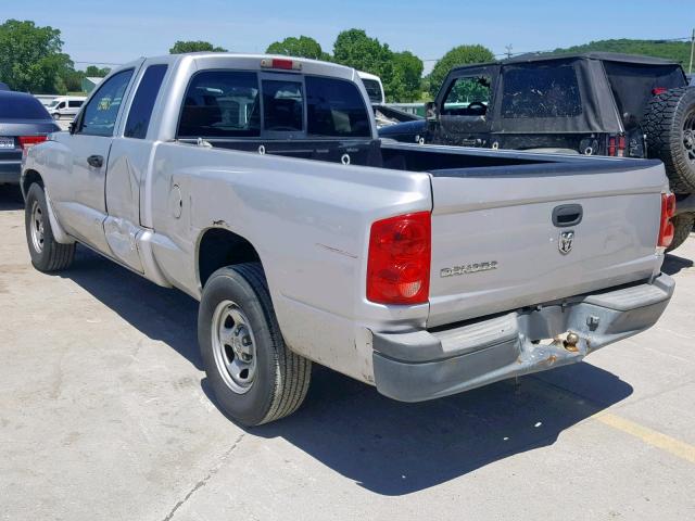 1D7HE22K85S247377 - 2005 DODGE DAKOTA ST SILVER photo 3