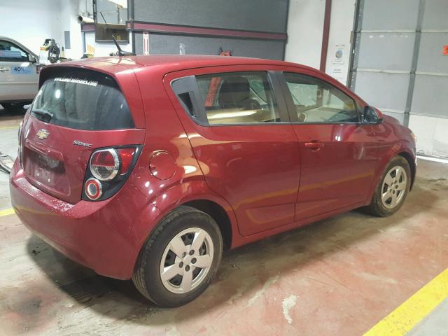 1G1JB6SH5E4241789 - 2014 CHEVROLET SONIC LS RED photo 4