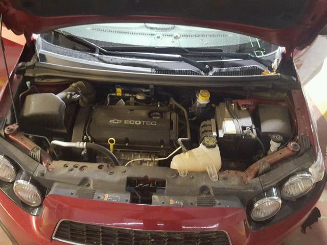 1G1JB6SH5E4241789 - 2014 CHEVROLET SONIC LS RED photo 7