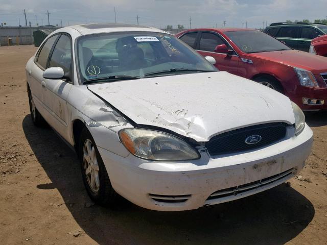 1FAFP56U76A252124 - 2006 FORD TAURUS SEL WHITE photo 1