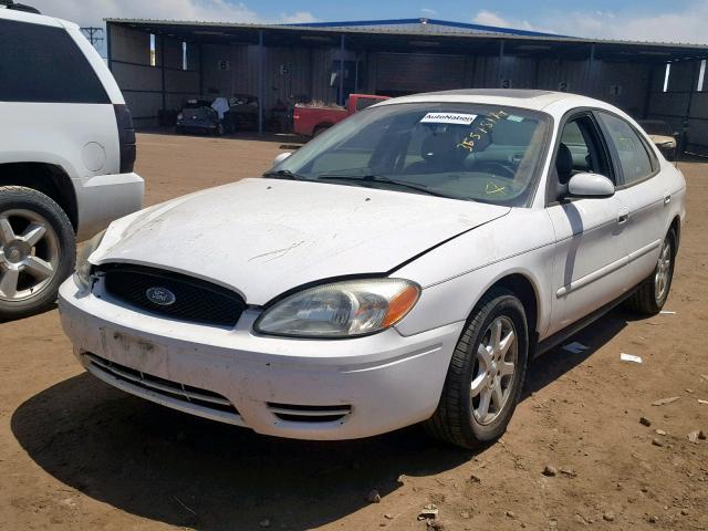 1FAFP56U76A252124 - 2006 FORD TAURUS SEL WHITE photo 2