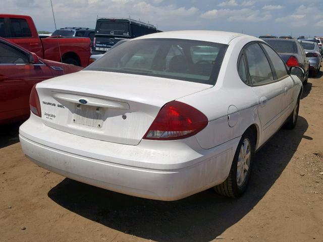 1FAFP56U76A252124 - 2006 FORD TAURUS SEL WHITE photo 4