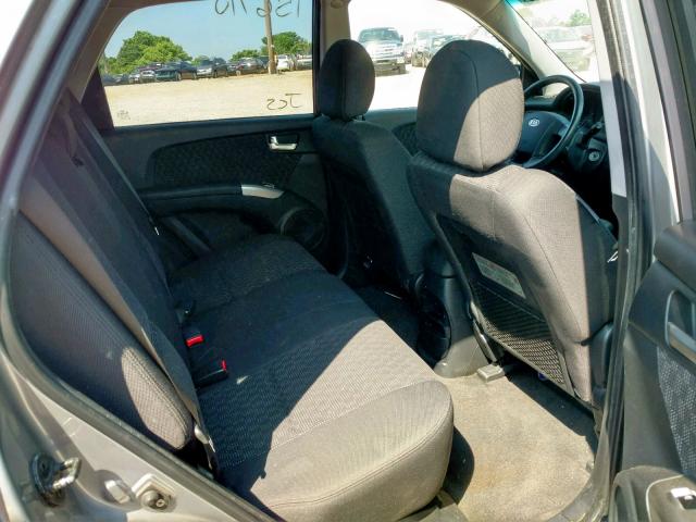 KNDJE723677441378 - 2007 KIA SPORTAGE E SILVER photo 6