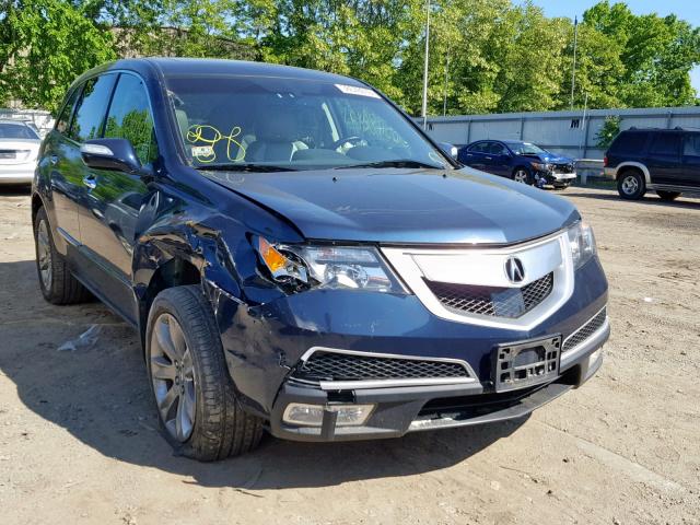 2HNYD2H61CH541631 - 2012 ACURA MDX ADVANC BLUE photo 1