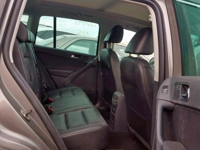 WVGBV7AXXBW504114 - 2011 VOLKSWAGEN TIGUAN S GRAY photo 6