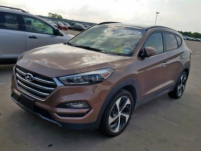 KM8J3CA23GU110374 - 2016 HYUNDAI TUCSON LIM BROWN photo 2