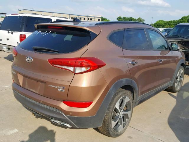 KM8J3CA23GU110374 - 2016 HYUNDAI TUCSON LIM BROWN photo 4