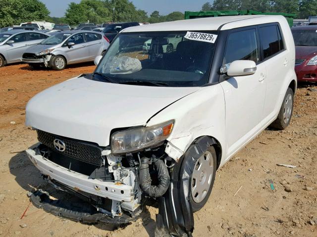 JTLKE50E091061590 - 2009 TOYOTA SCION XB WHITE photo 2