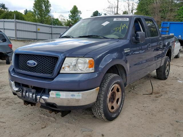 1FTPW14585KF02923 - 2005 FORD F150 SUPER BLUE photo 2