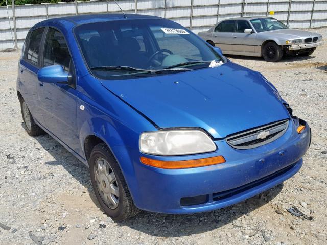 KL1TD62665B478240 - 2005 CHEVROLET AVEO BASE Mavi foto 1