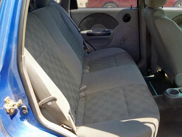 KL1TD62665B478240 - 2005 CHEVROLET AVEO BASE Mavi foto 6