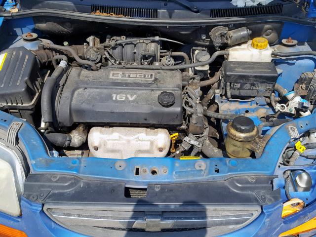 KL1TD62665B478240 - 2005 CHEVROLET AVEO BASE Mavi foto 7