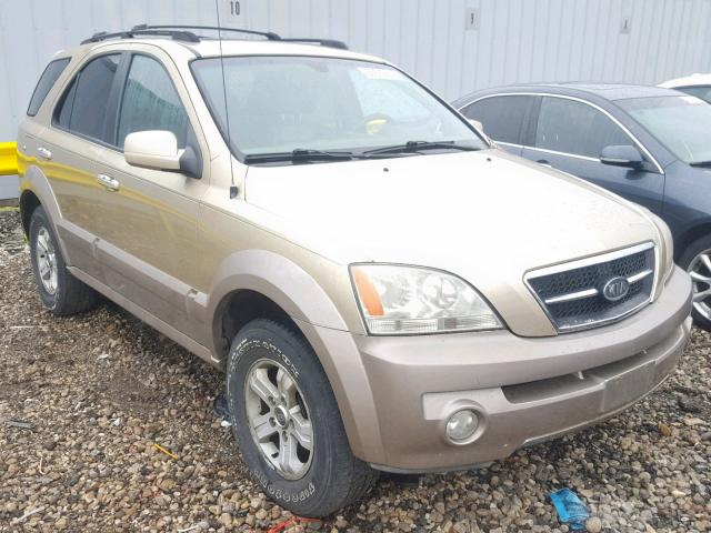 KNDJC733735035927 - 2003 KIA SORENTO EX GOLD photo 1