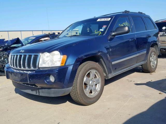 1J4HS58N35C619038 - 2005 JEEP GRAND CHER BLUE photo 2