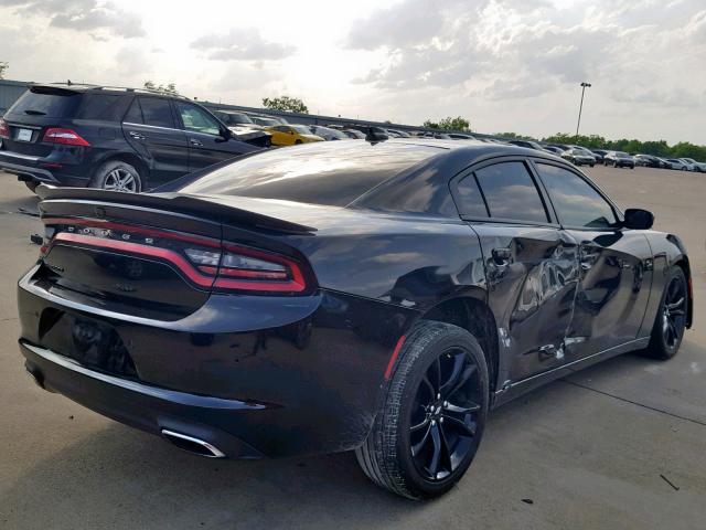 2C3CDXHG3HH529045 - 2017 DODGE CHARGER SX BLACK photo 4