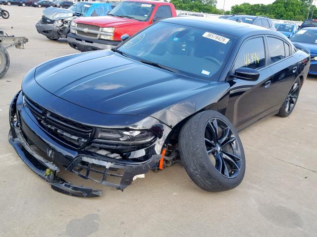 2C3CDXHG3HH529045 - 2017 DODGE CHARGER SX BLACK photo 9