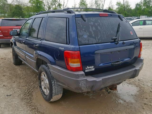 1J4GW58S1XC720006 - 1999 JEEP GRAND CHER BLUE photo 3