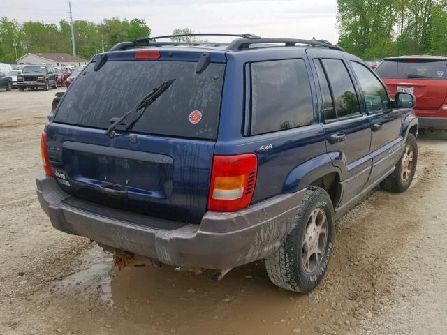 1J4GW58S1XC720006 - 1999 JEEP GRAND CHER BLUE photo 4