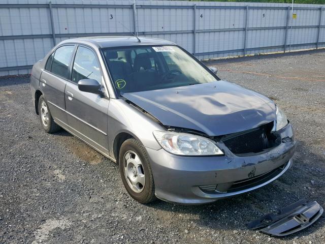 JHMES96604S009371 - 2004 HONDA CIVIC HYBR GRAY photo 1