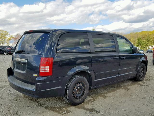 2A8HR44H88R708099 - 2008 CHRYSLER TOWN & COU BLACK photo 4